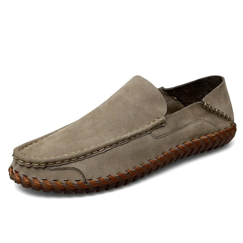 Leather Breathable Outdoor Men Loafers