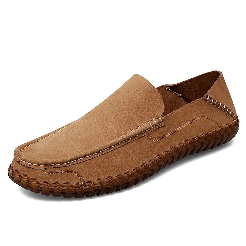 Leather Breathable Outdoor Men Loafers