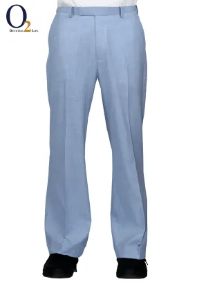 Optimized Title: Cashmere and Linen Tigullio Trousers in Light Sky Color