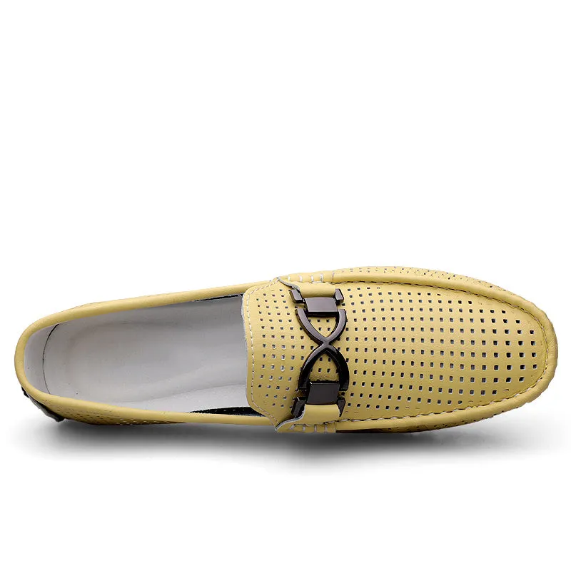 Luxury CrocLeather Slip-on Flats