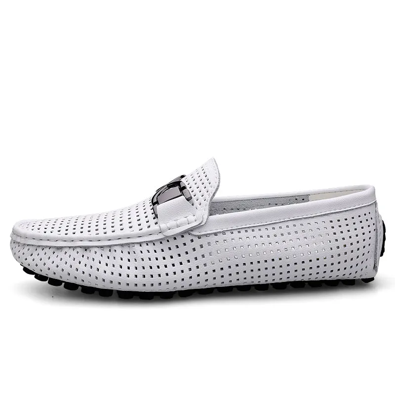 Luxury CrocLeather Slip-on Flats