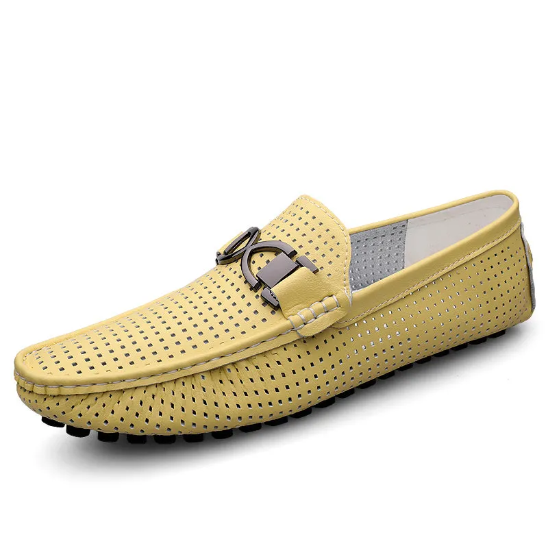 Luxury CrocLeather Slip-on Flats