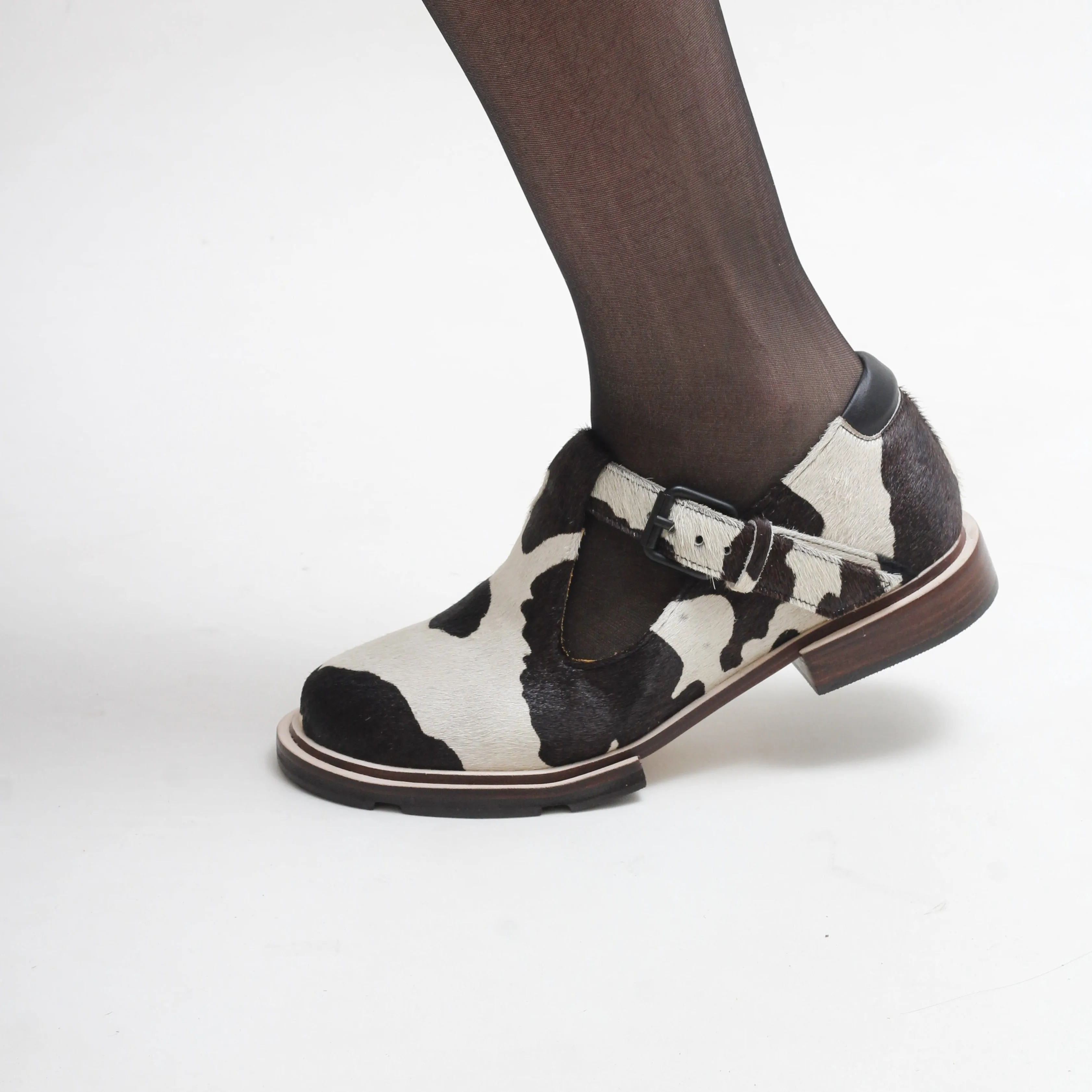 Mary Cow Print Mary-Janes