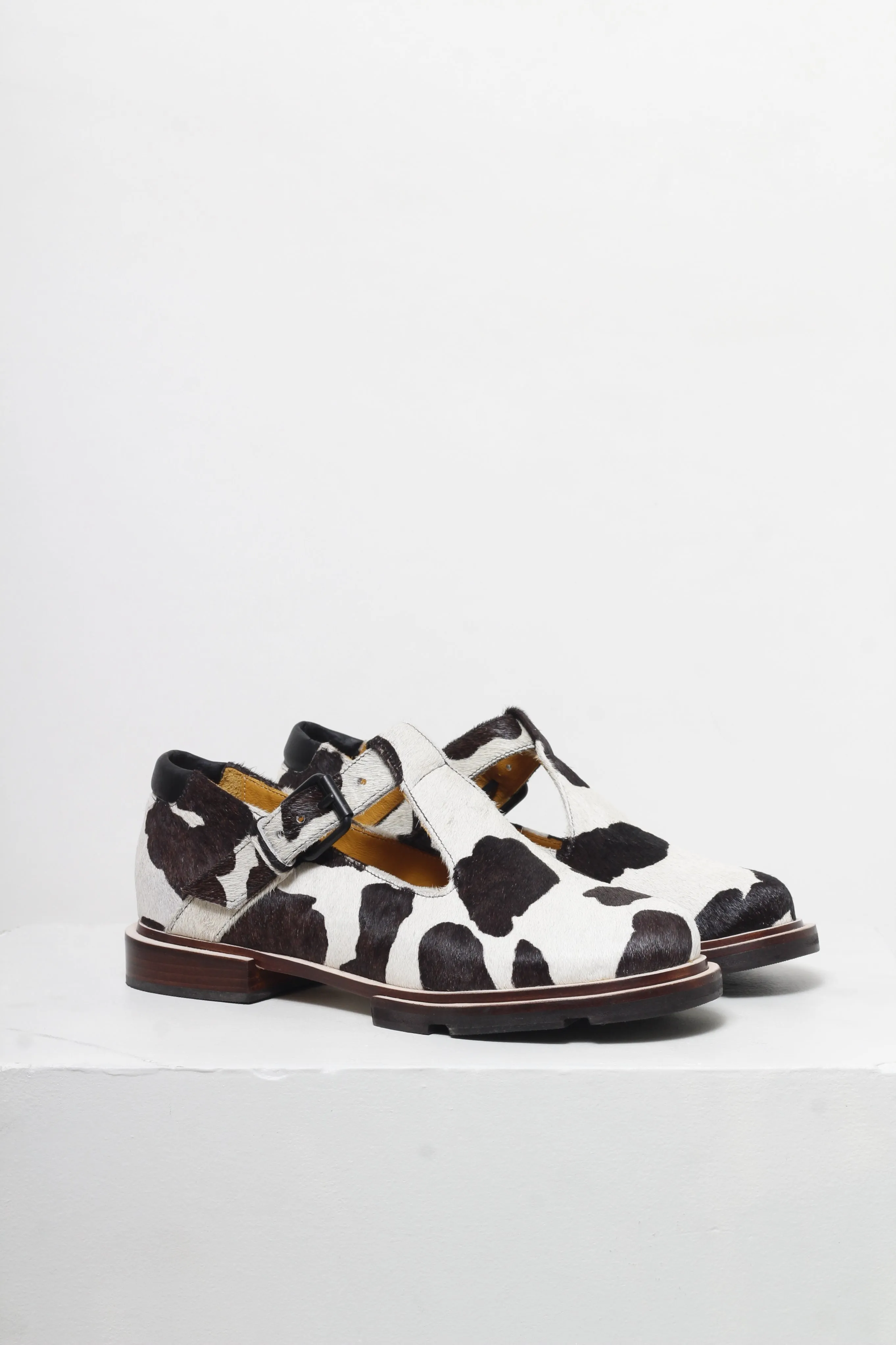 Mary Cow Print Mary-Janes