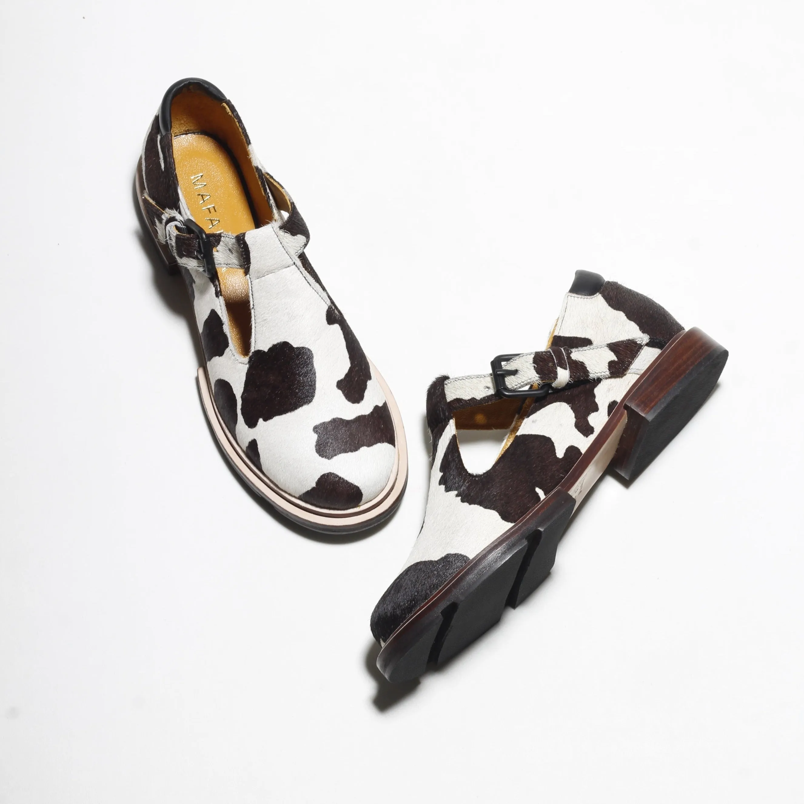 Mary Cow Print Mary-Janes