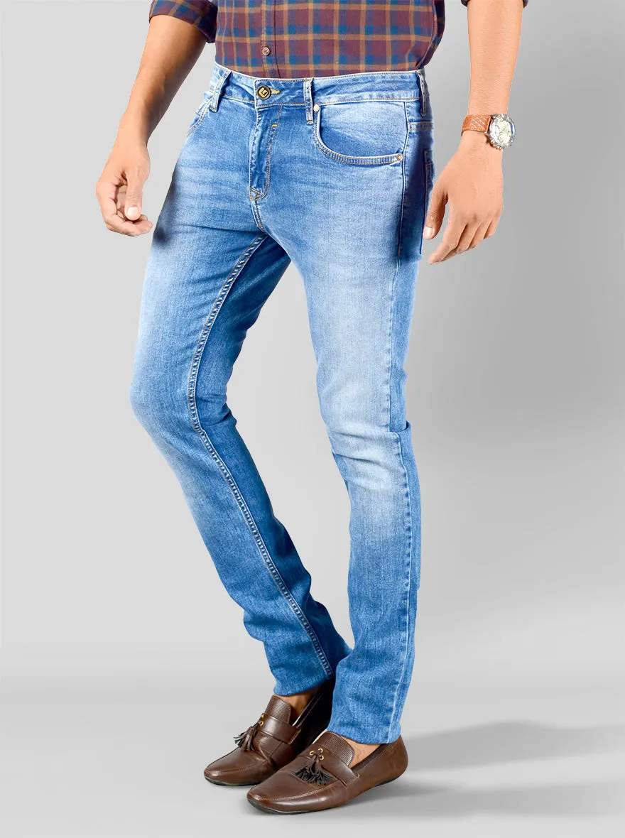 Mediterranian Blue Slim Fit Jeans | Greenfibre