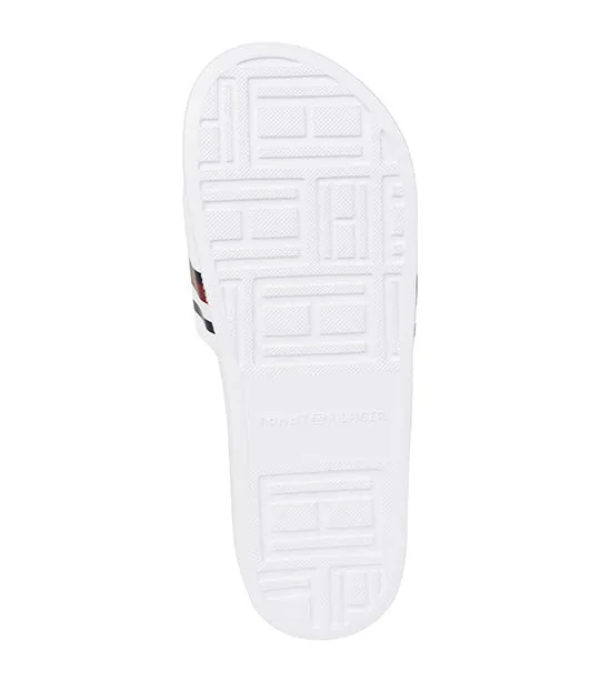 Men's Corporate Hilfiger Pool Slide White