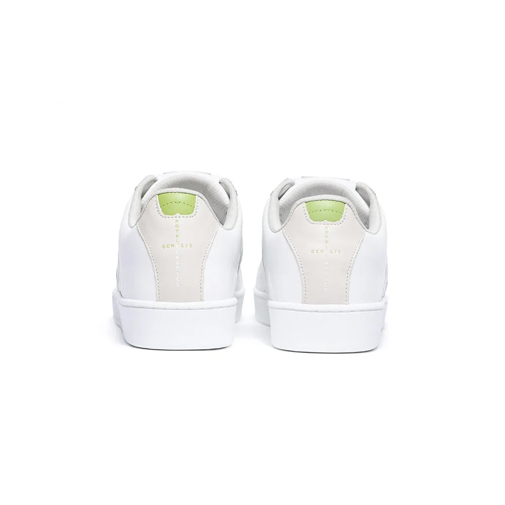 Men's Icon Genesis White Green Leather Sneakers 01994-040