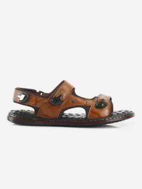 Men's Tan 56 Air Pocket Footbed Smart Casual Sandal (ID4168)