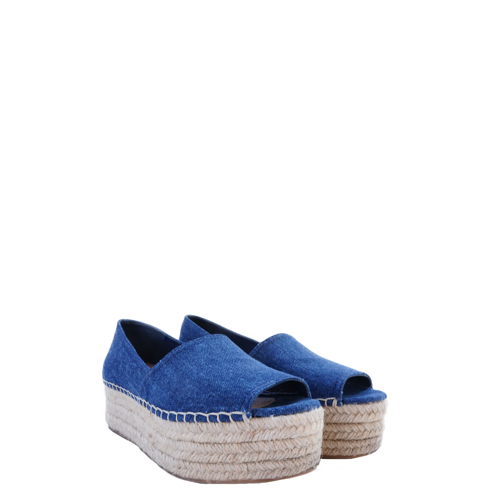 MIU MIU DENIM FLATFORM / PLATFORM ESPADRILLES