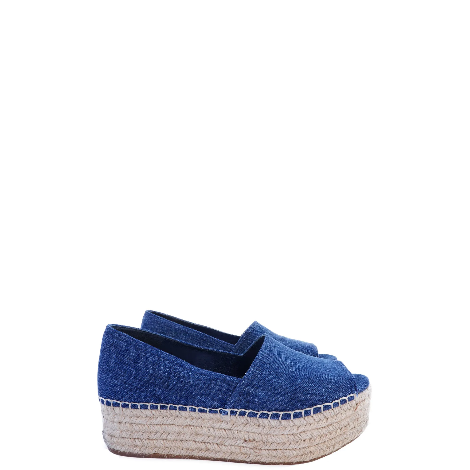 MIU MIU DENIM FLATFORM / PLATFORM ESPADRILLES