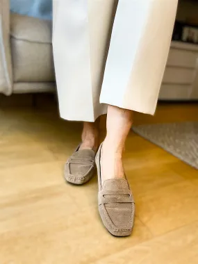 Mocha Faux Suede Loafers