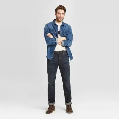 New - Goodfellow & Co Men's Mid Rise Slim Fit Leg Full Jeans Heavyweight