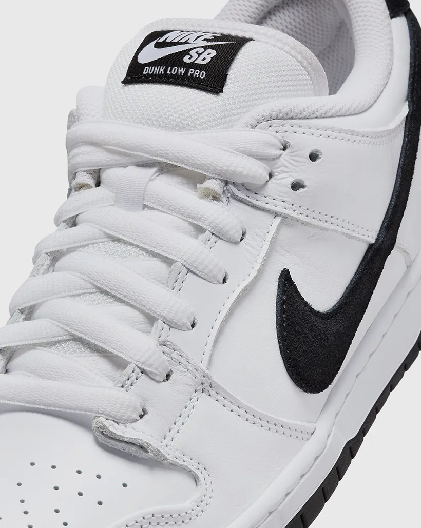 Nike SB Dunk Low Pro Shoe - White/Black/White