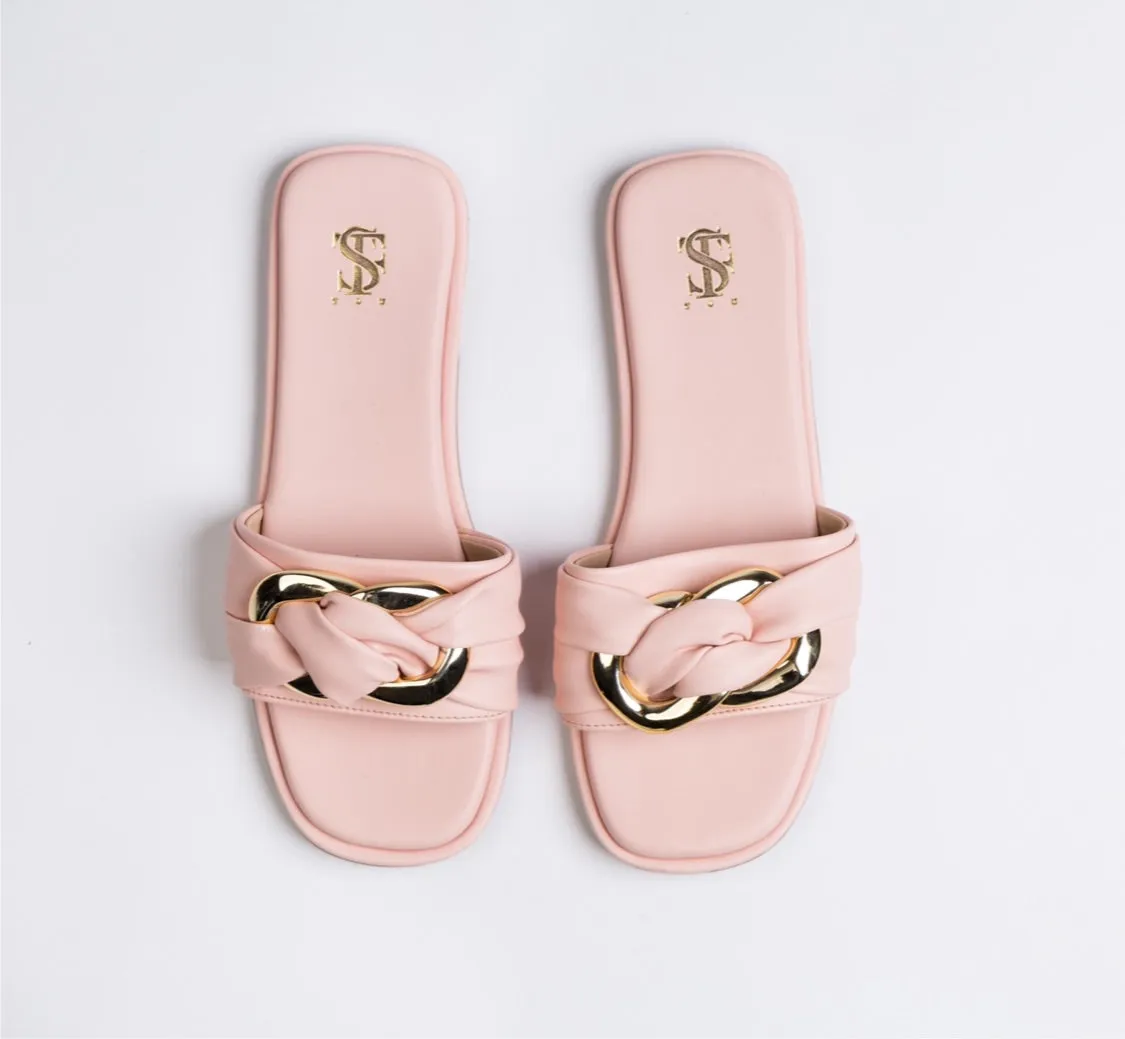 Nora Baby Pink Sliders