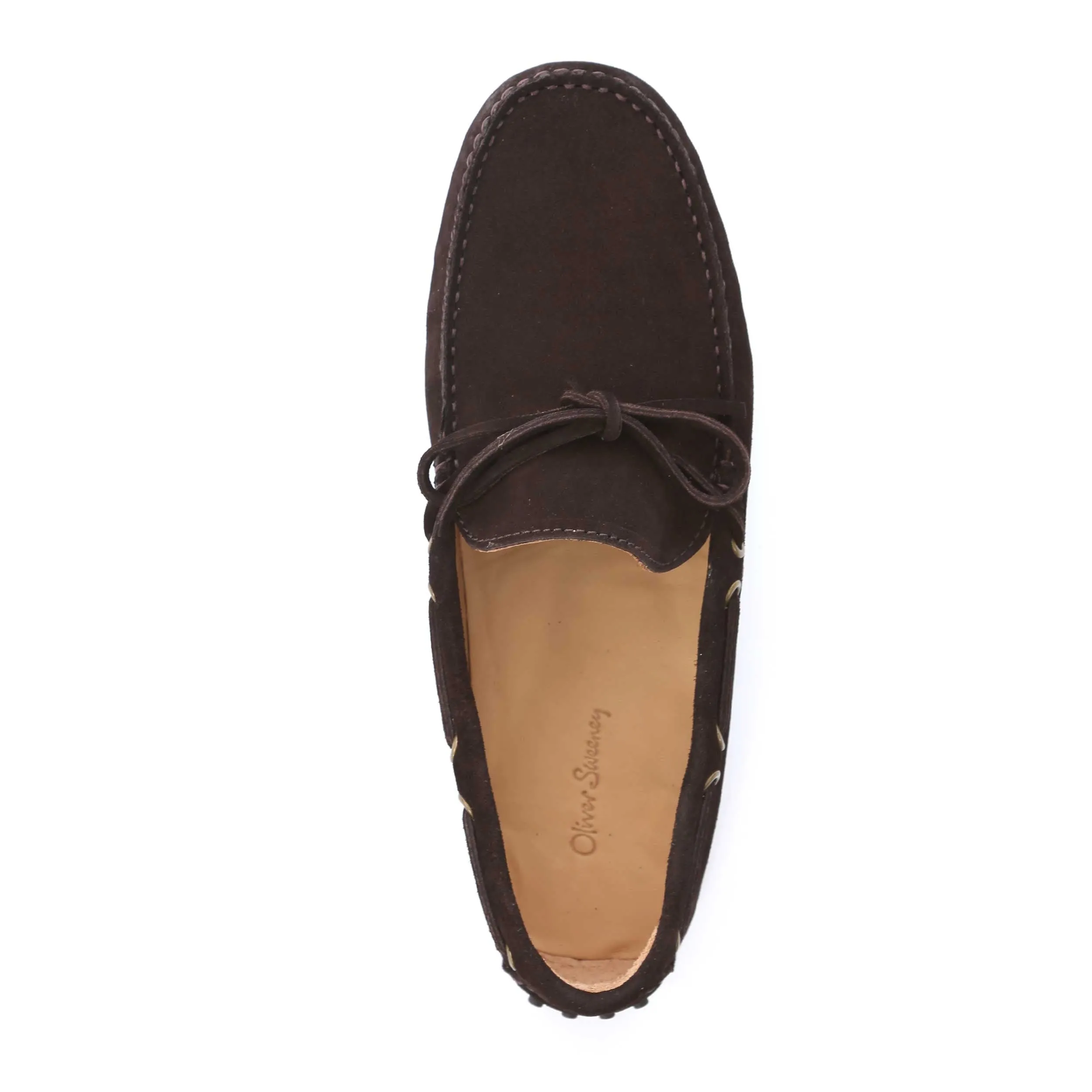 Oliver Sweeney Lastres Shoe in Chocolate Suede