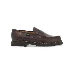 Paraboot leather reims penny loafers