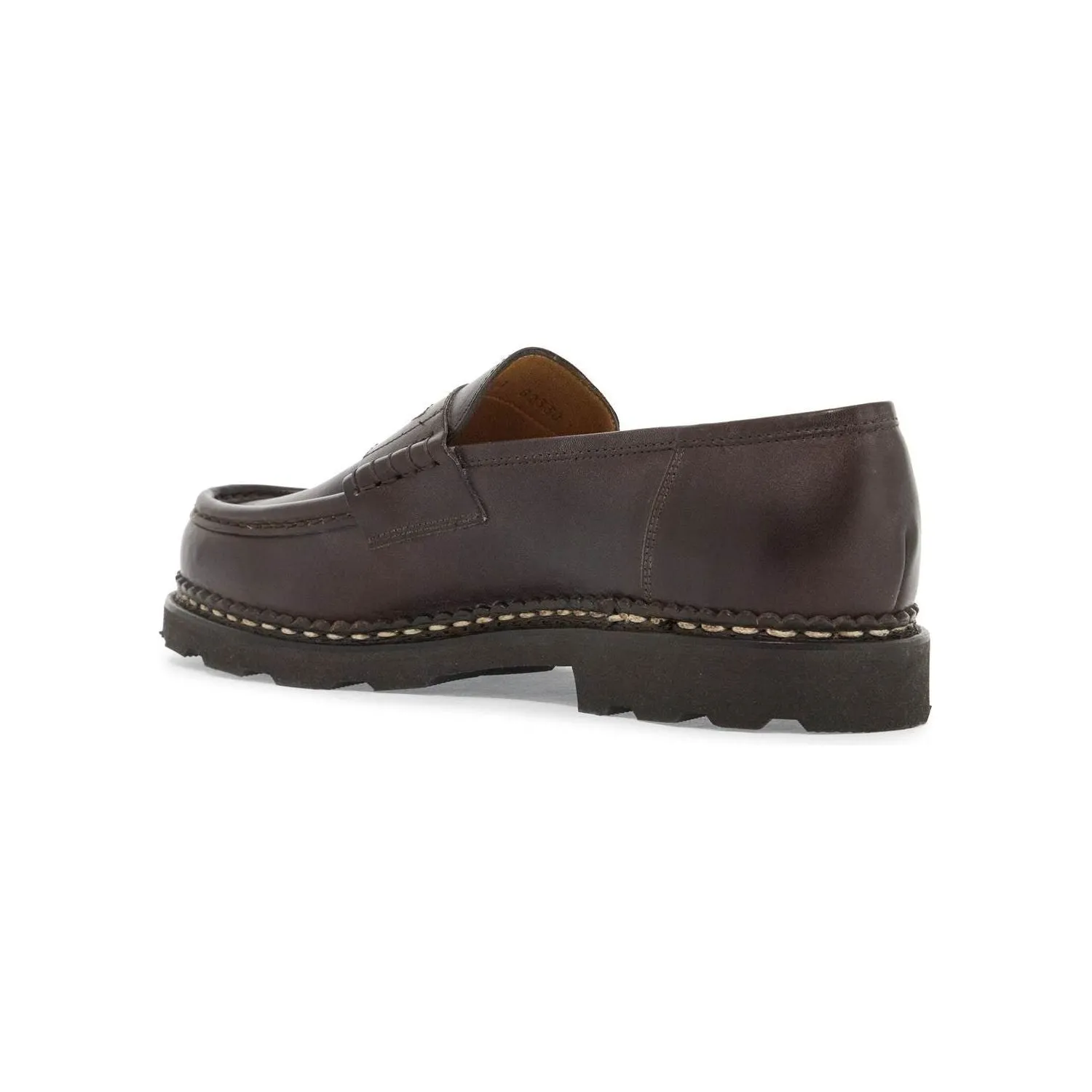 Paraboot leather reims penny loafers