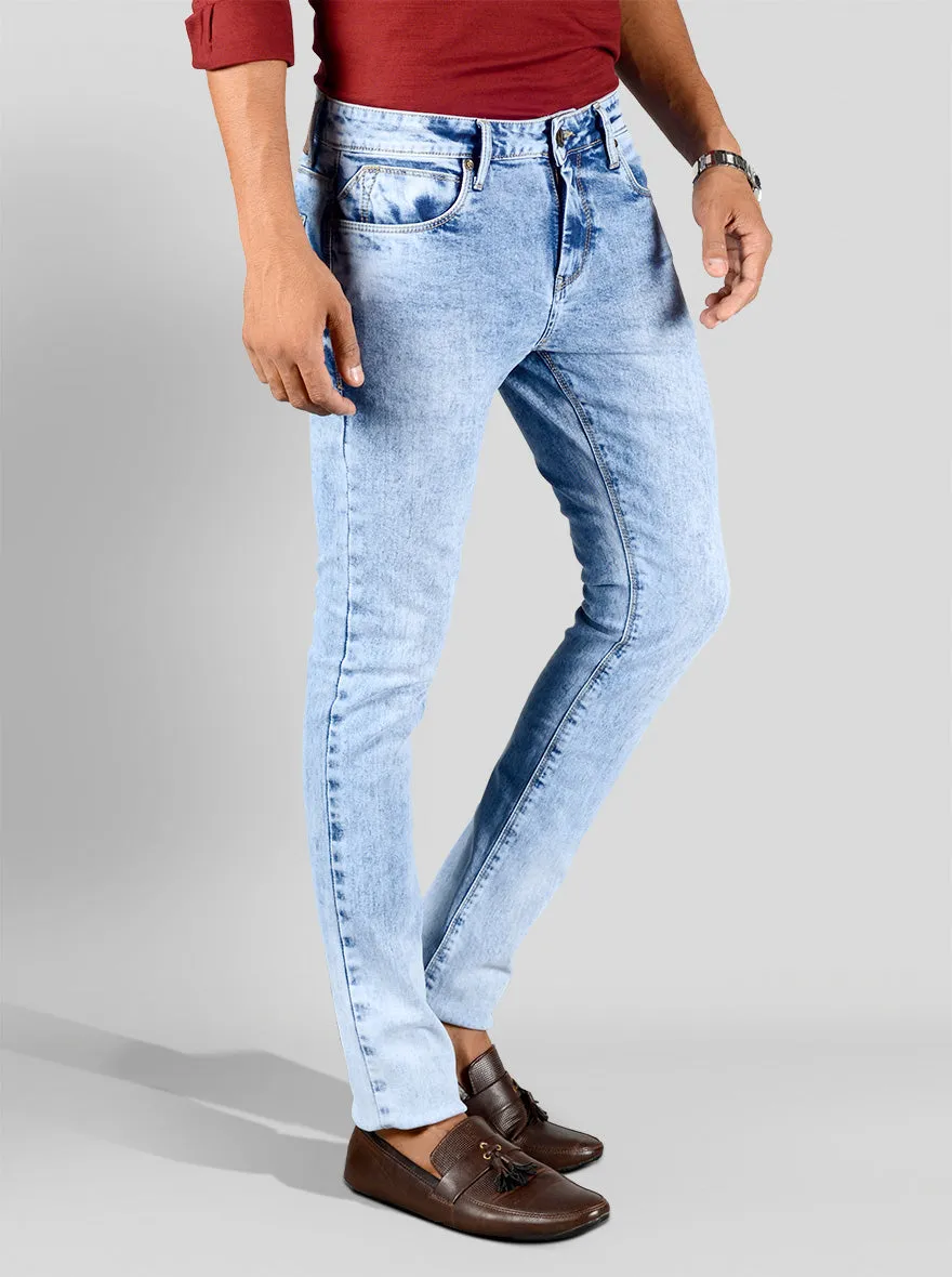 Pearl Blue Slim Fit Jeans | Greenfibre