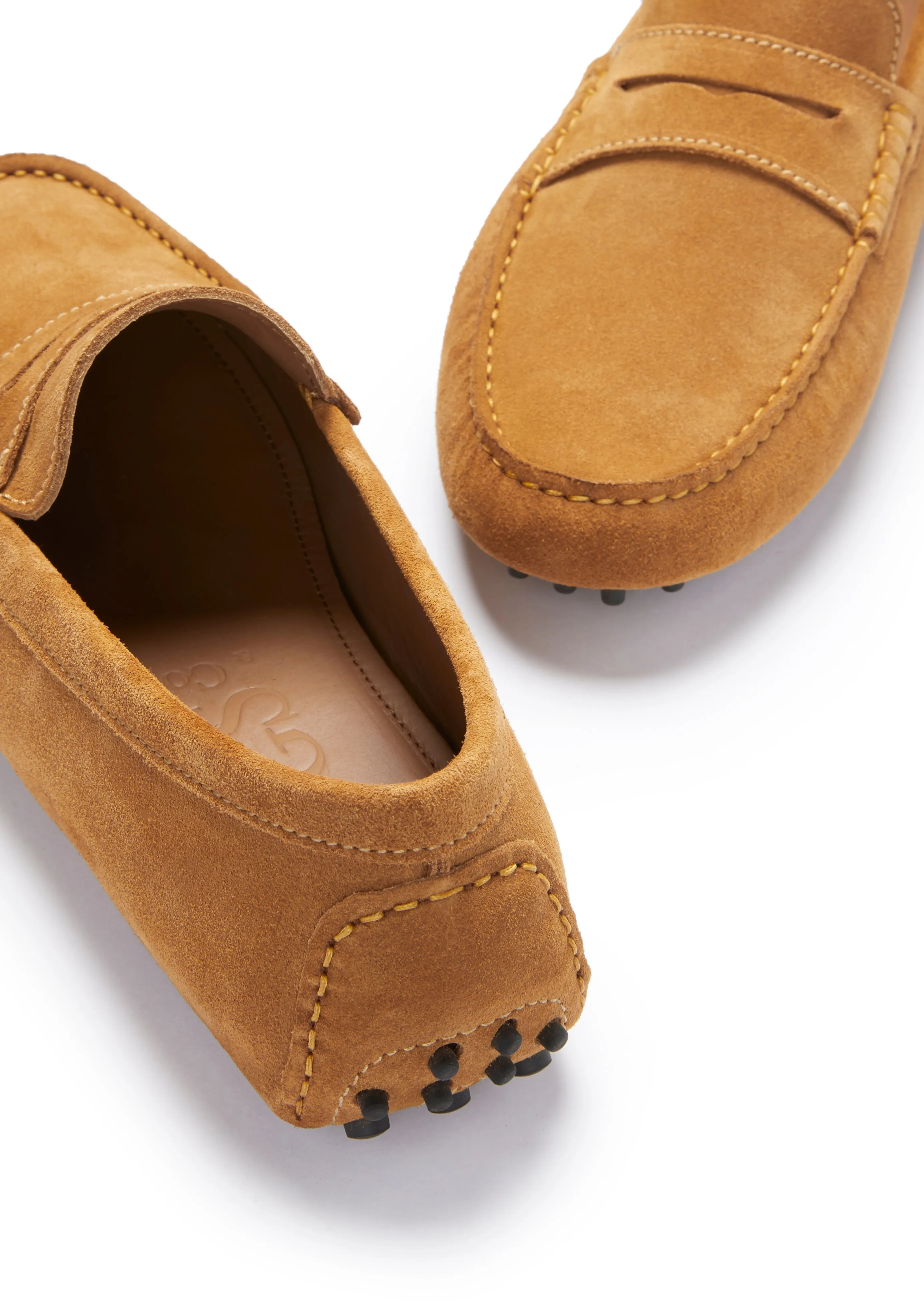 Penny Driving Loafers, tobacco suede