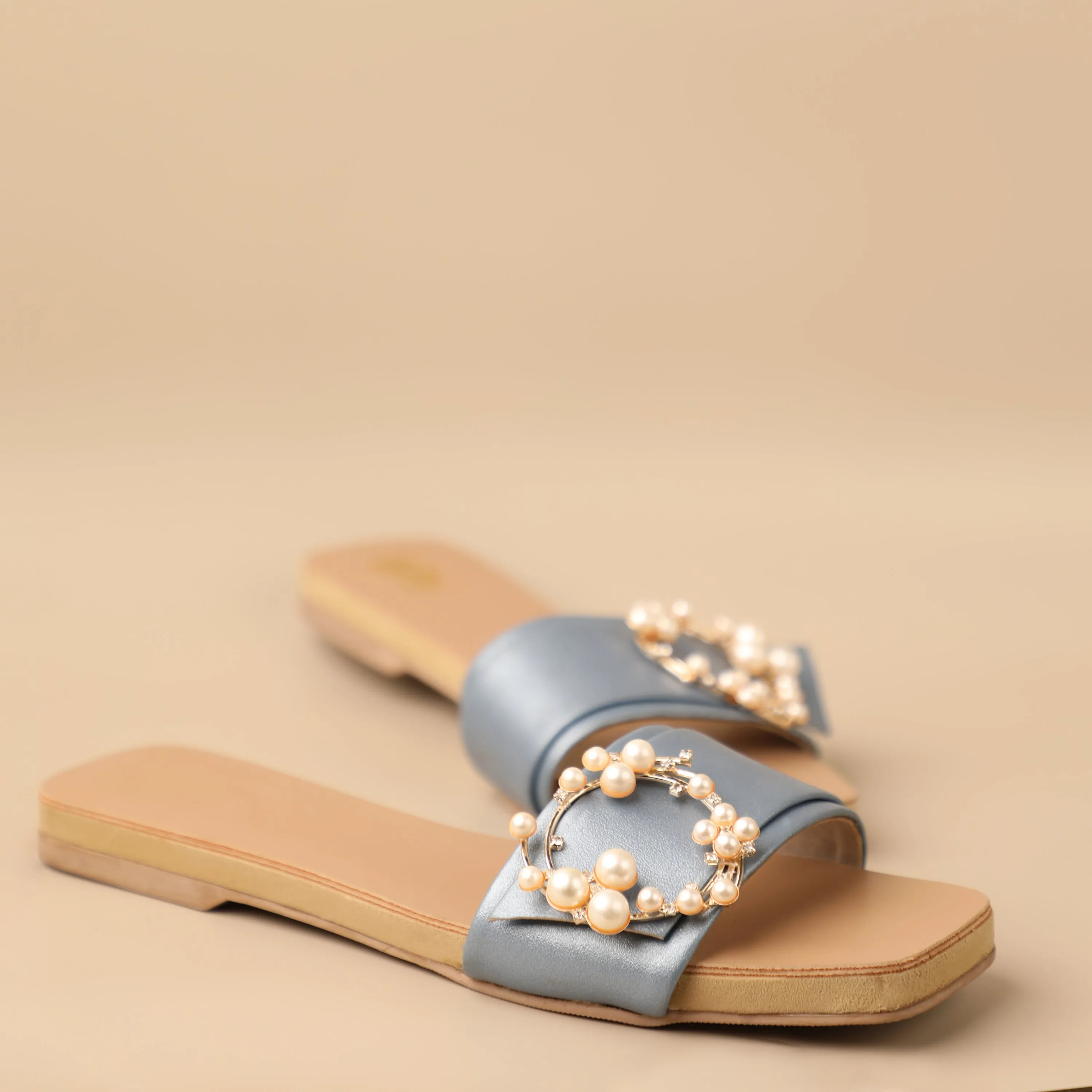 Periwinkle Blue Pearl Flats