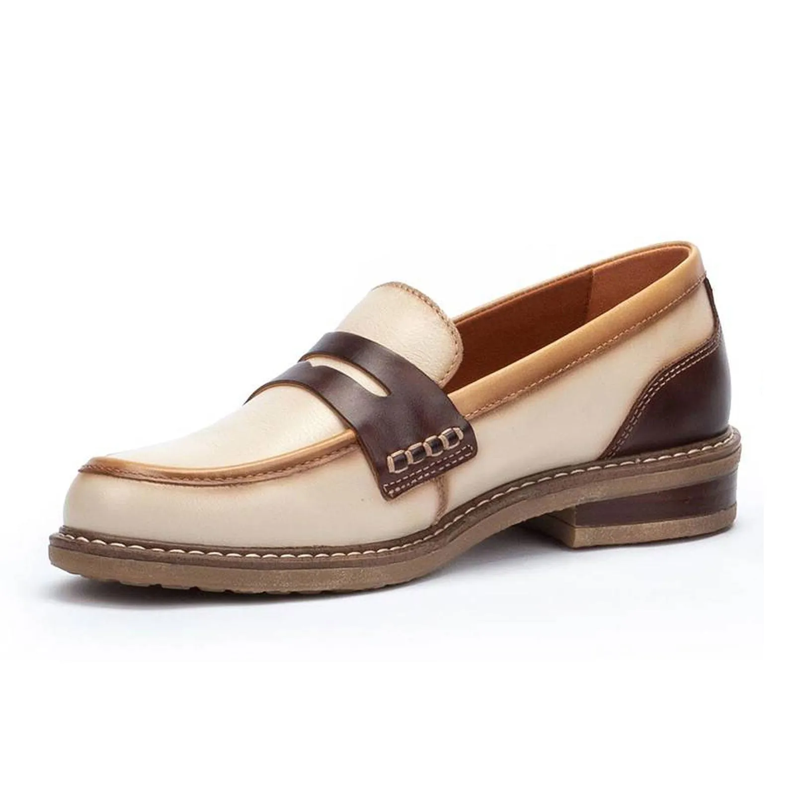 Pikolinos Aldaya W8J-3541C2 Slip On Loafer (Women) - Marfil Leather