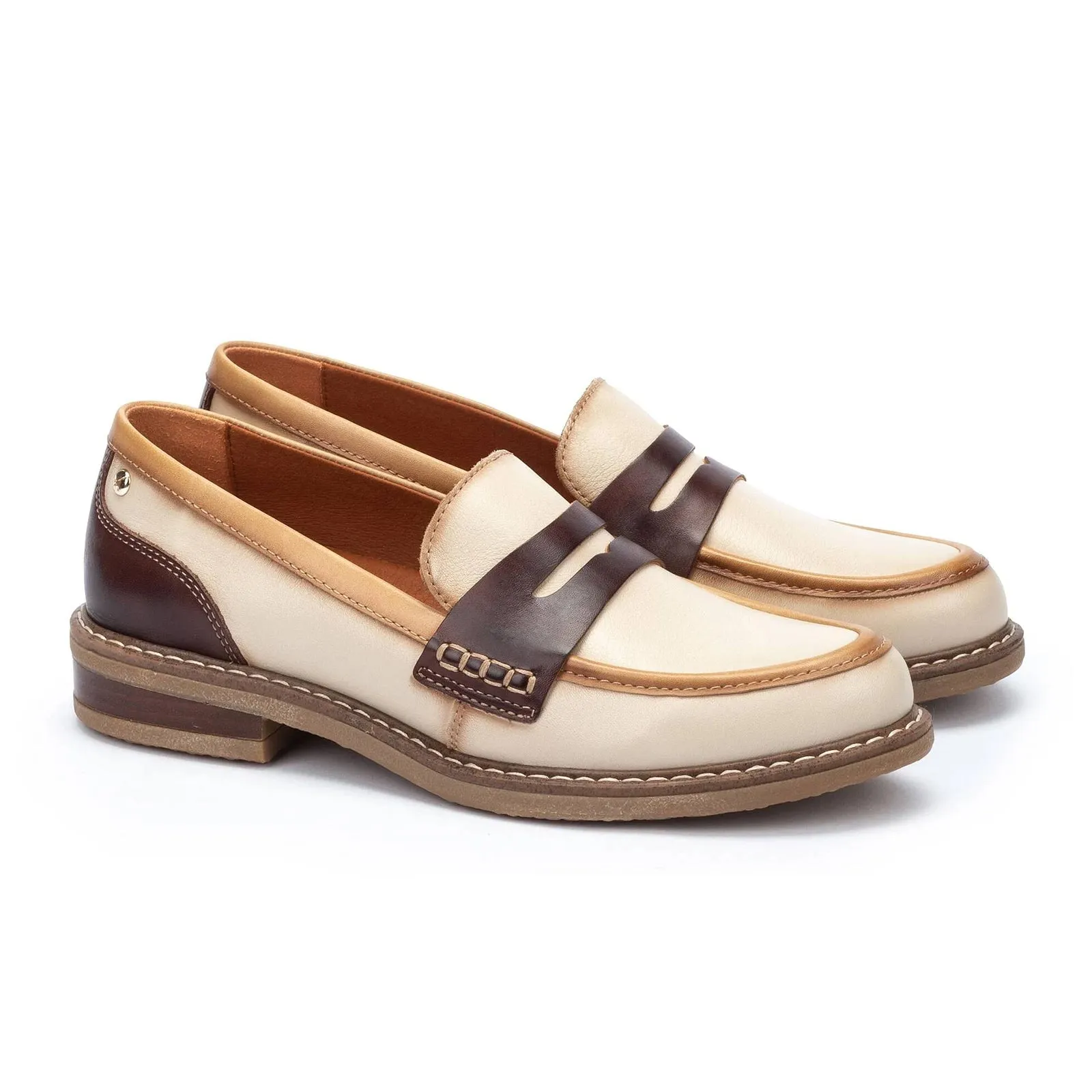 Pikolinos Aldaya W8J-3541C2 Slip On Loafer (Women) - Marfil Leather