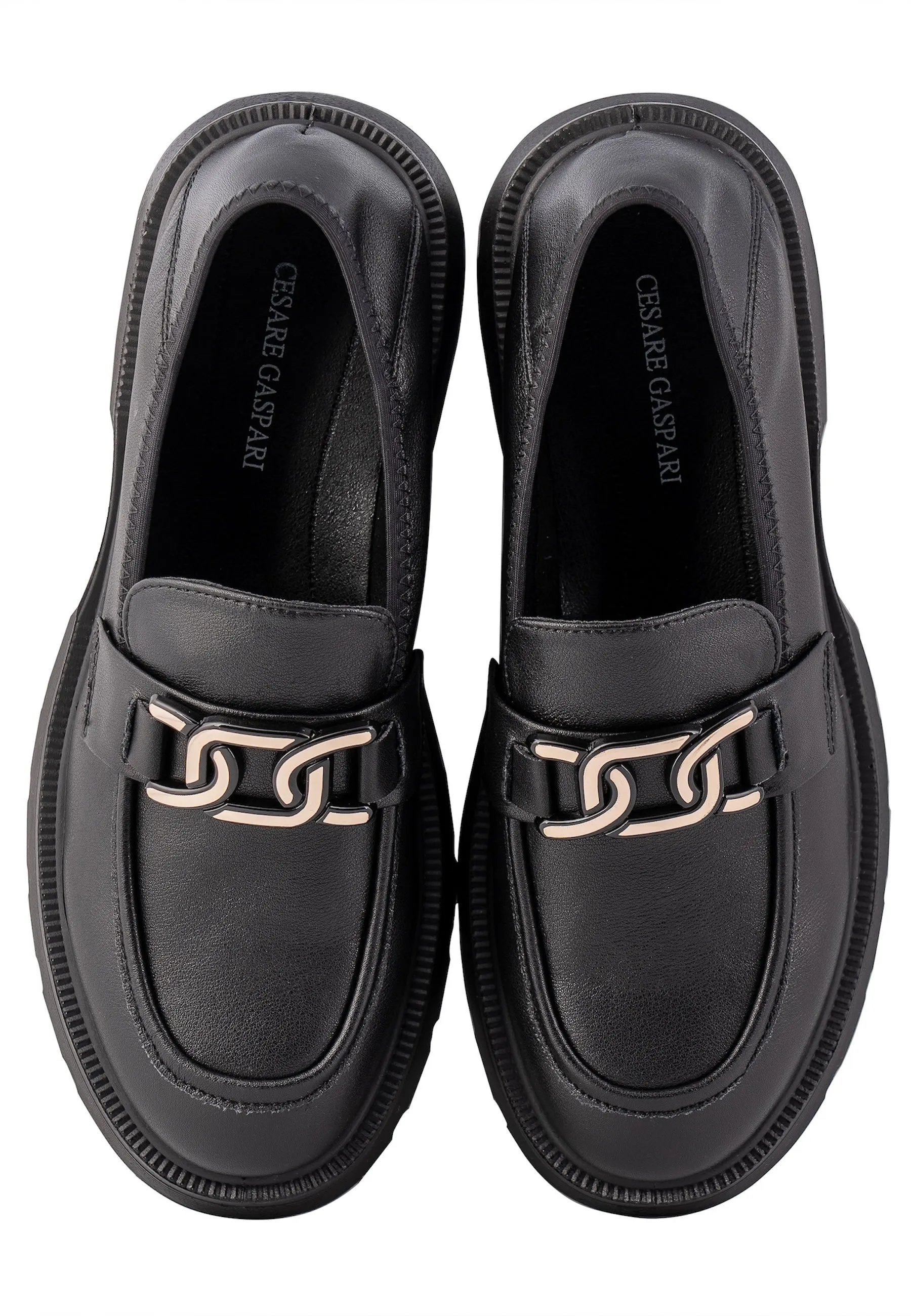 Platform Loafers Juana  - Black