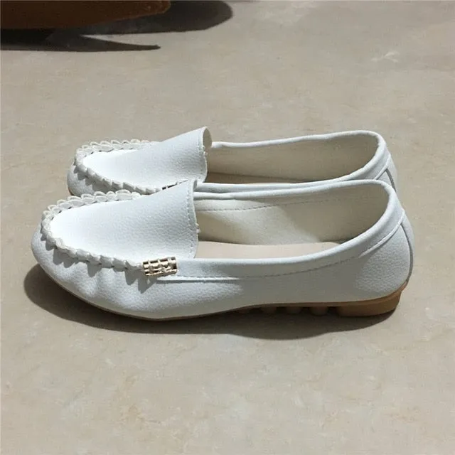 Plus Size 35-43 Women Flats shoes 2019 Loafers Candy Color Slip on