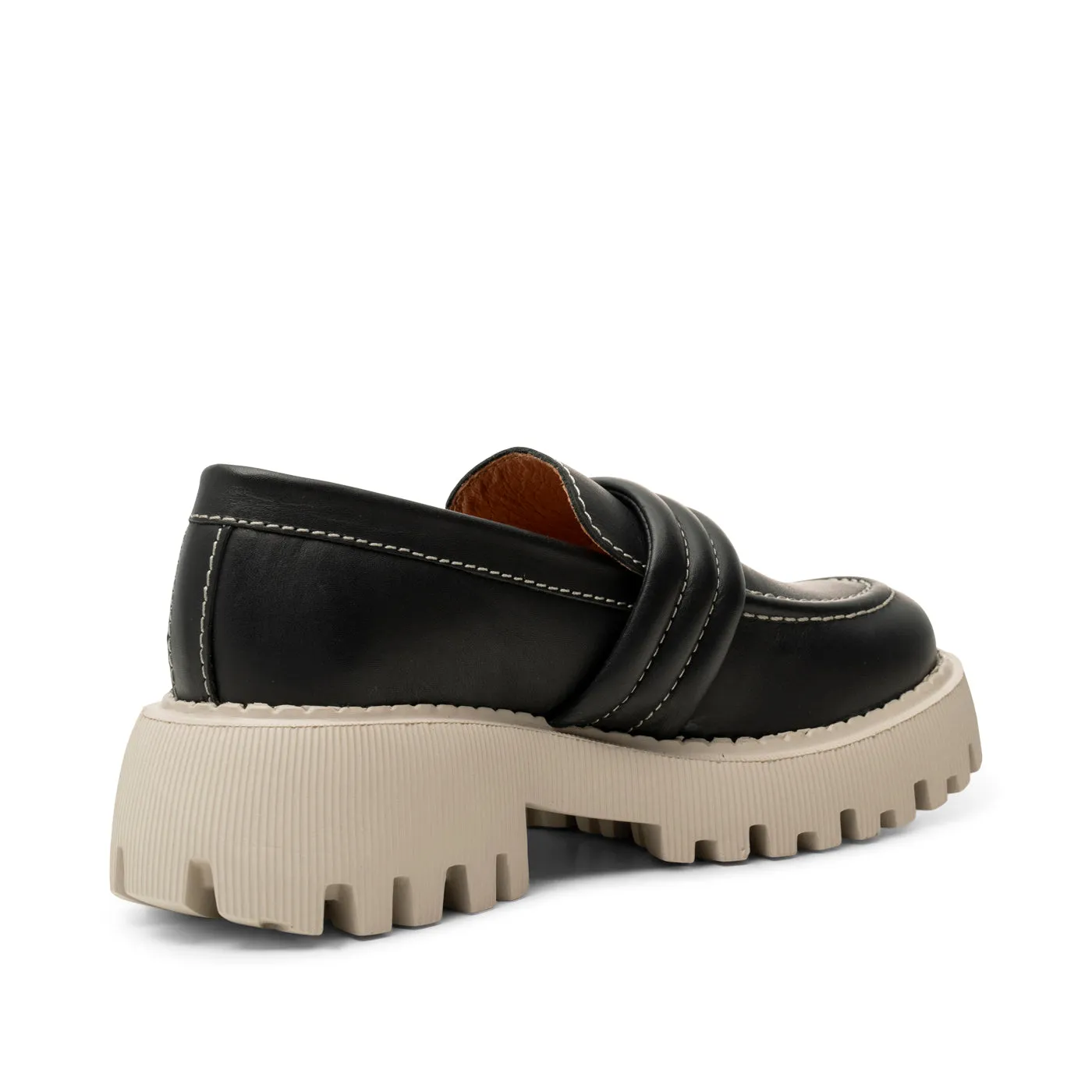 Posey loafer leather - BLACK CONTRAST