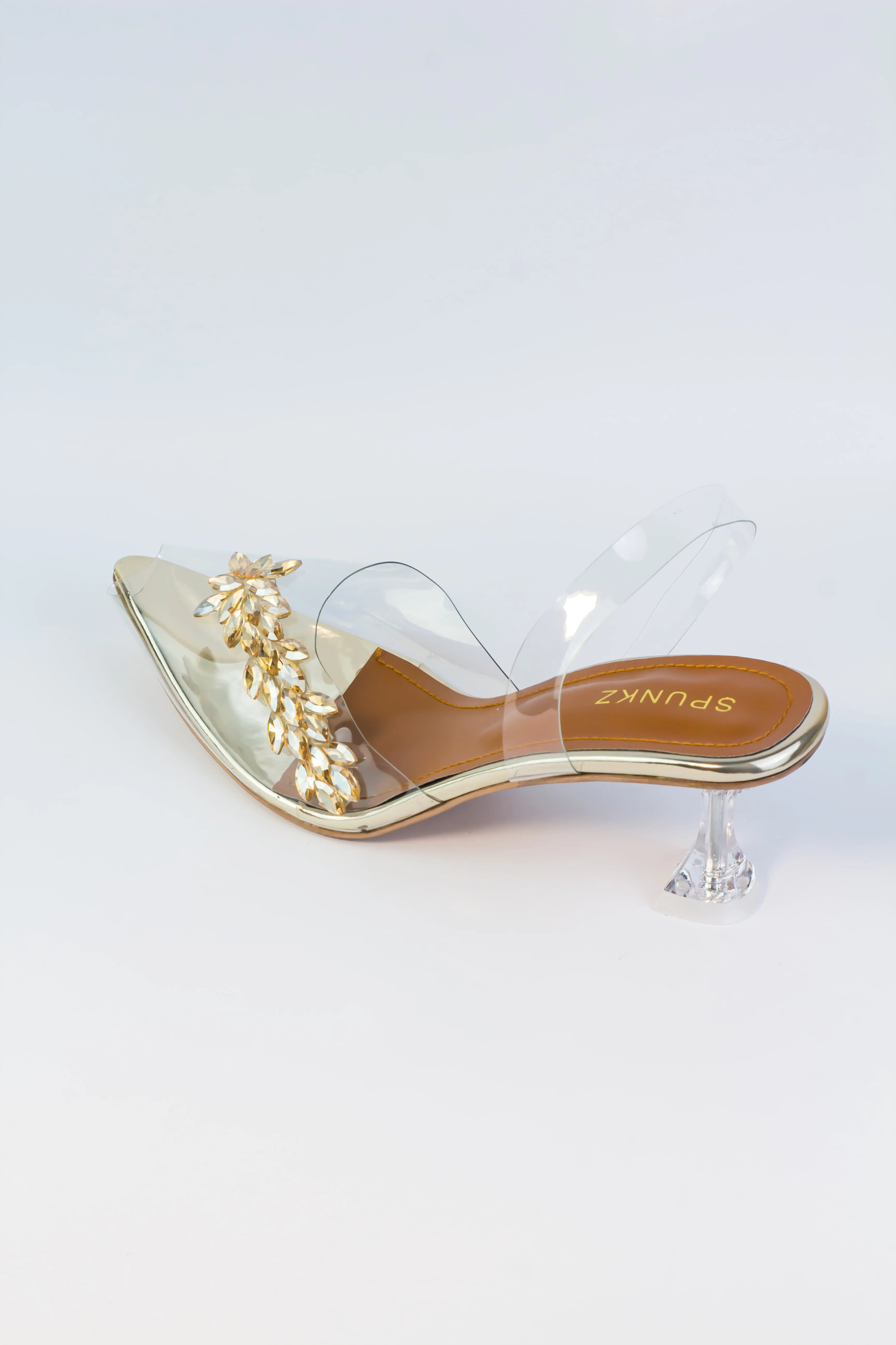 Rosie Crystal Slingback Heel (Golden)