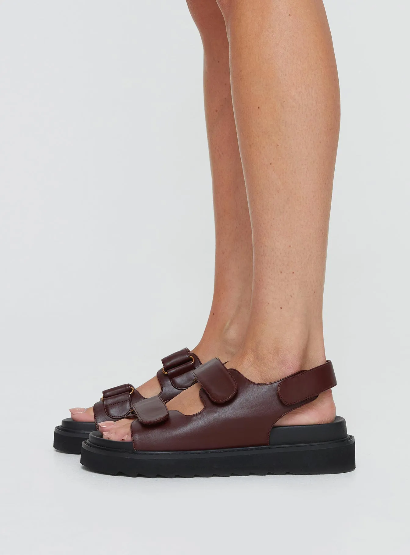 Rue Chunky Sandals Chocolate