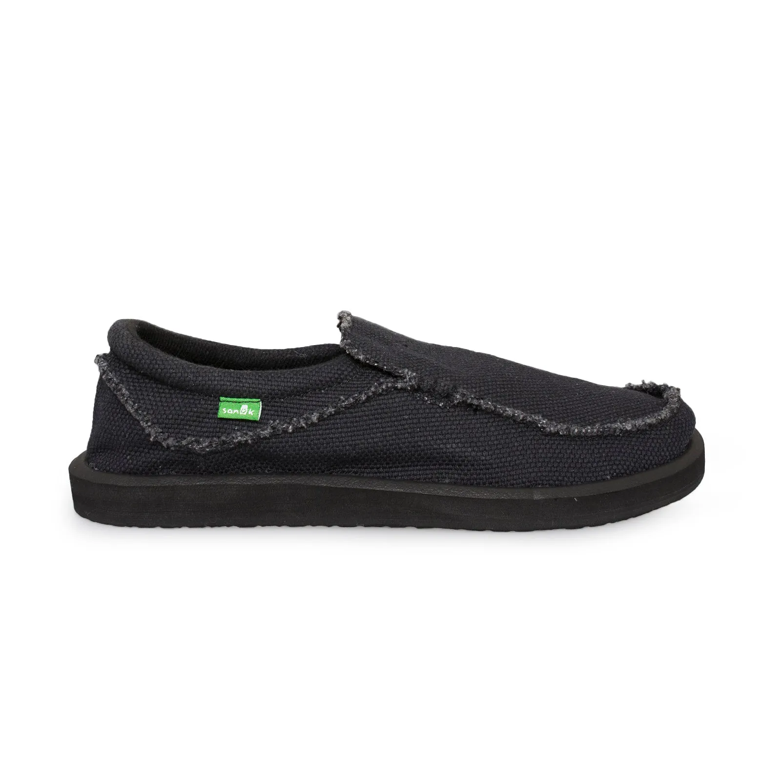 Sanuk Chiba Black Loafers - Men's