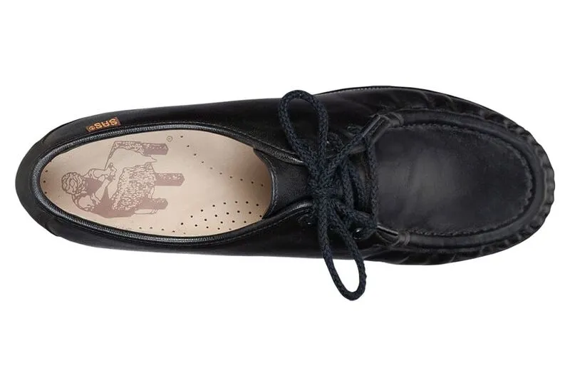 SAS Women's Black Siesta Lace Up Loafer-SIESTA020-Made in USA-Brandy's Shoes