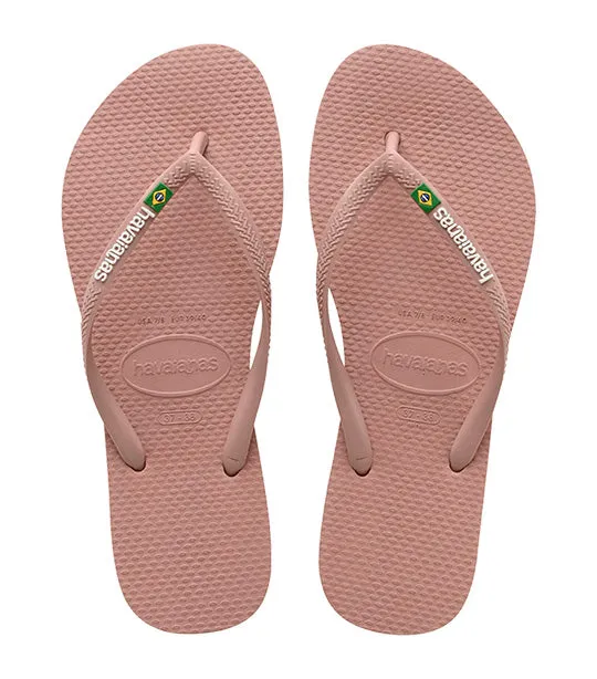 Slim Brazil Flip Flops Crocus Rose