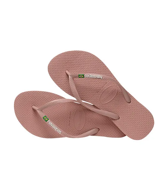 Slim Brazil Flip Flops Crocus Rose