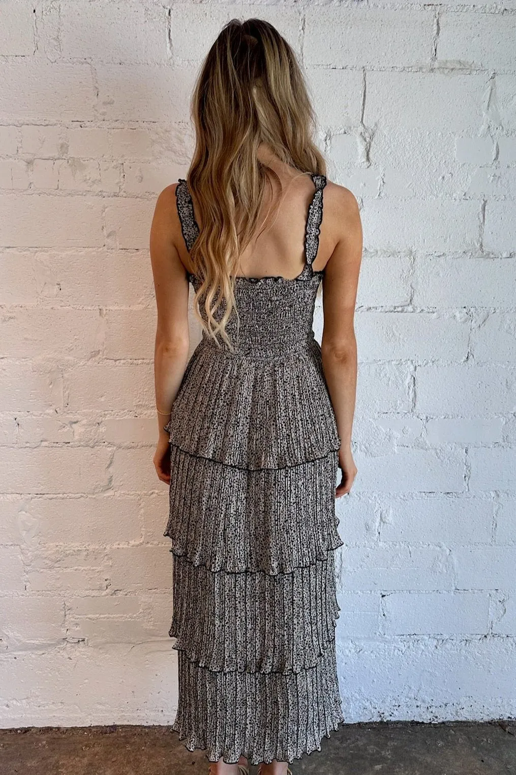 Spotted Midi Dress