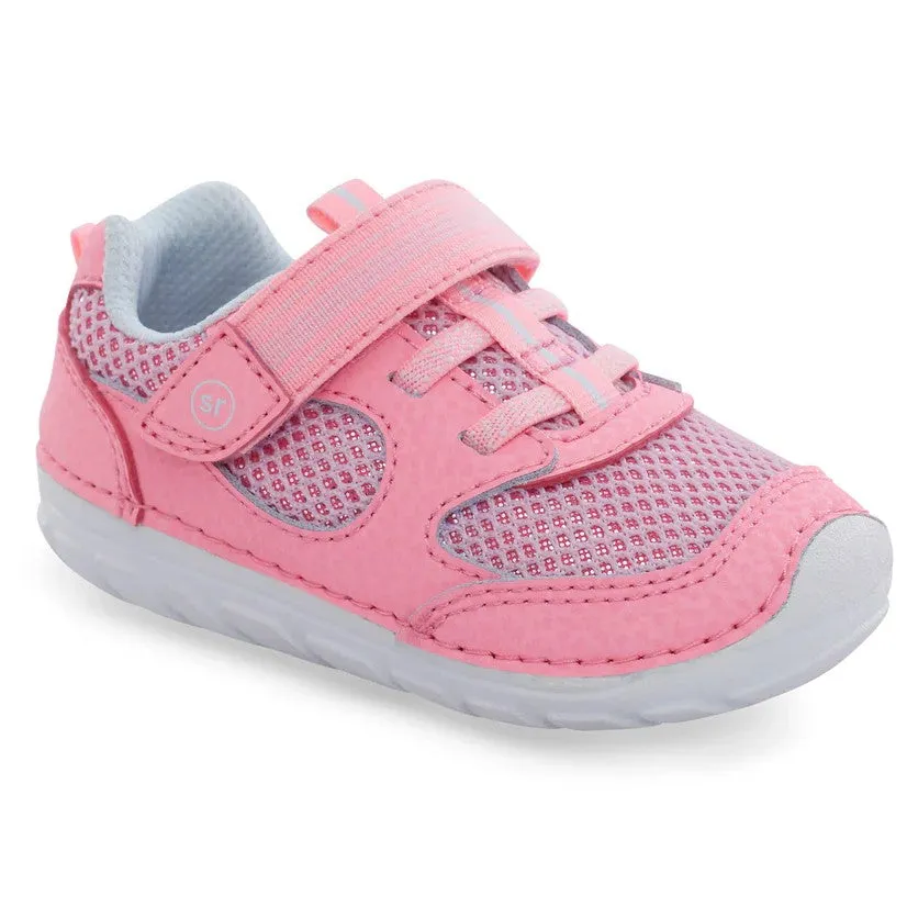 Stride Rite Girls SM Turbo Pink First Walker Shoes