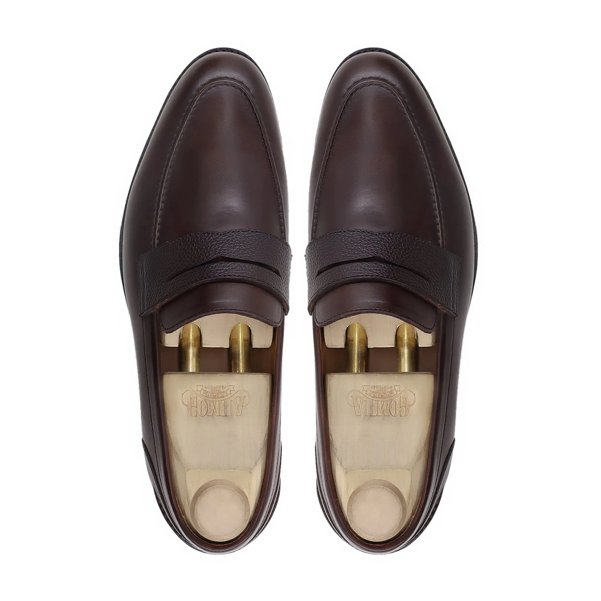 Taijo - Men's Dark Brown Calf Leather Loafer