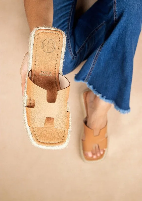 Tan Wedge Sandals