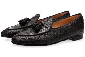 TANGERINE 2 CAYMAN BLACK BELGIAN LOAFERS