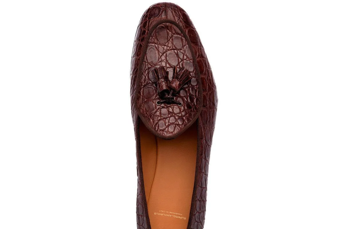 TANGERINE 2 CAYMAN COCOA BELGIAN LOAFERS