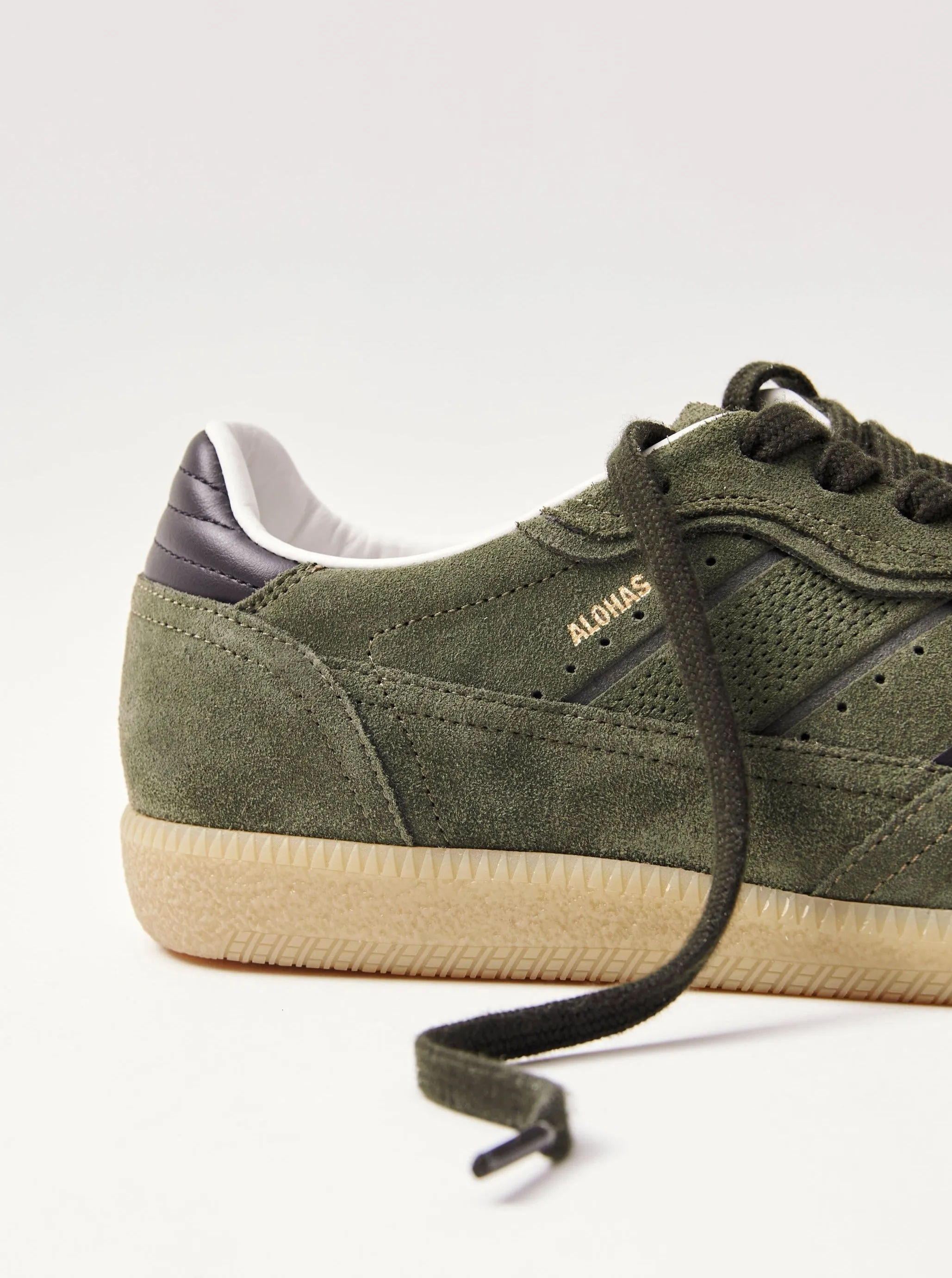 Tb.490 Rife Dusty Olive Leather Sneakers