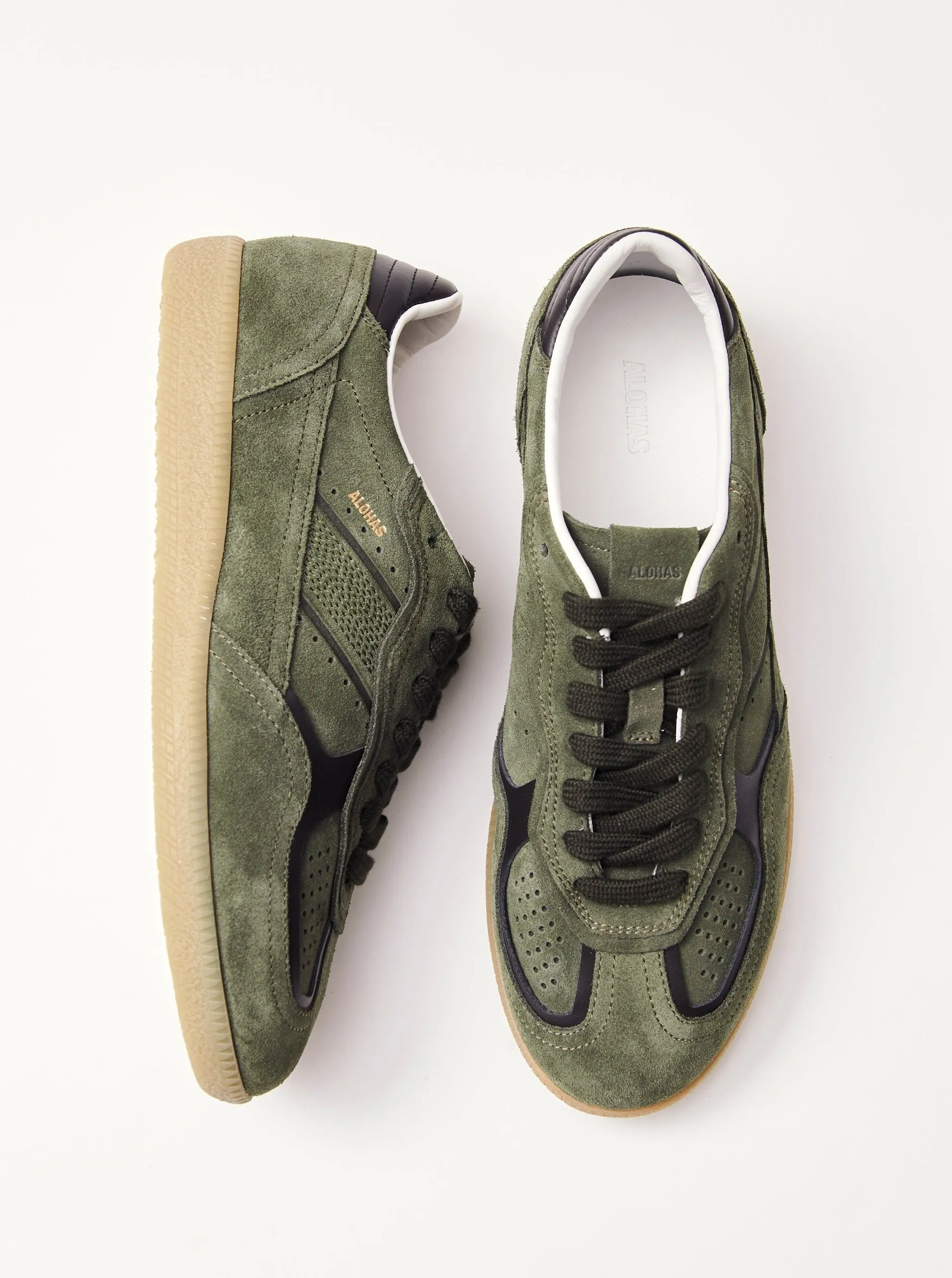 Tb.490 Rife Dusty Olive Leather Sneakers