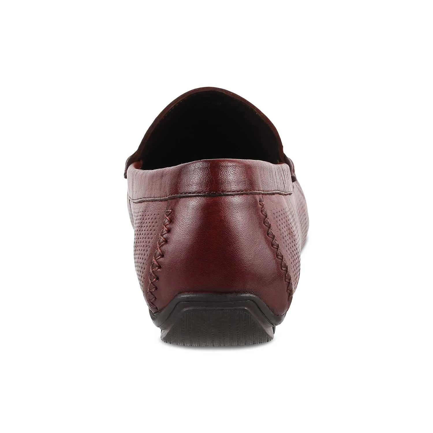 The Open-2 Brown Men's Leather Loafers Tresmode