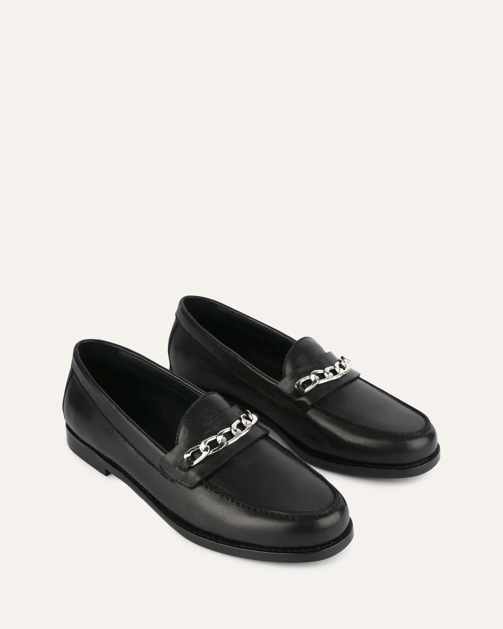 THEA LOAFERS BLACK LEATHER