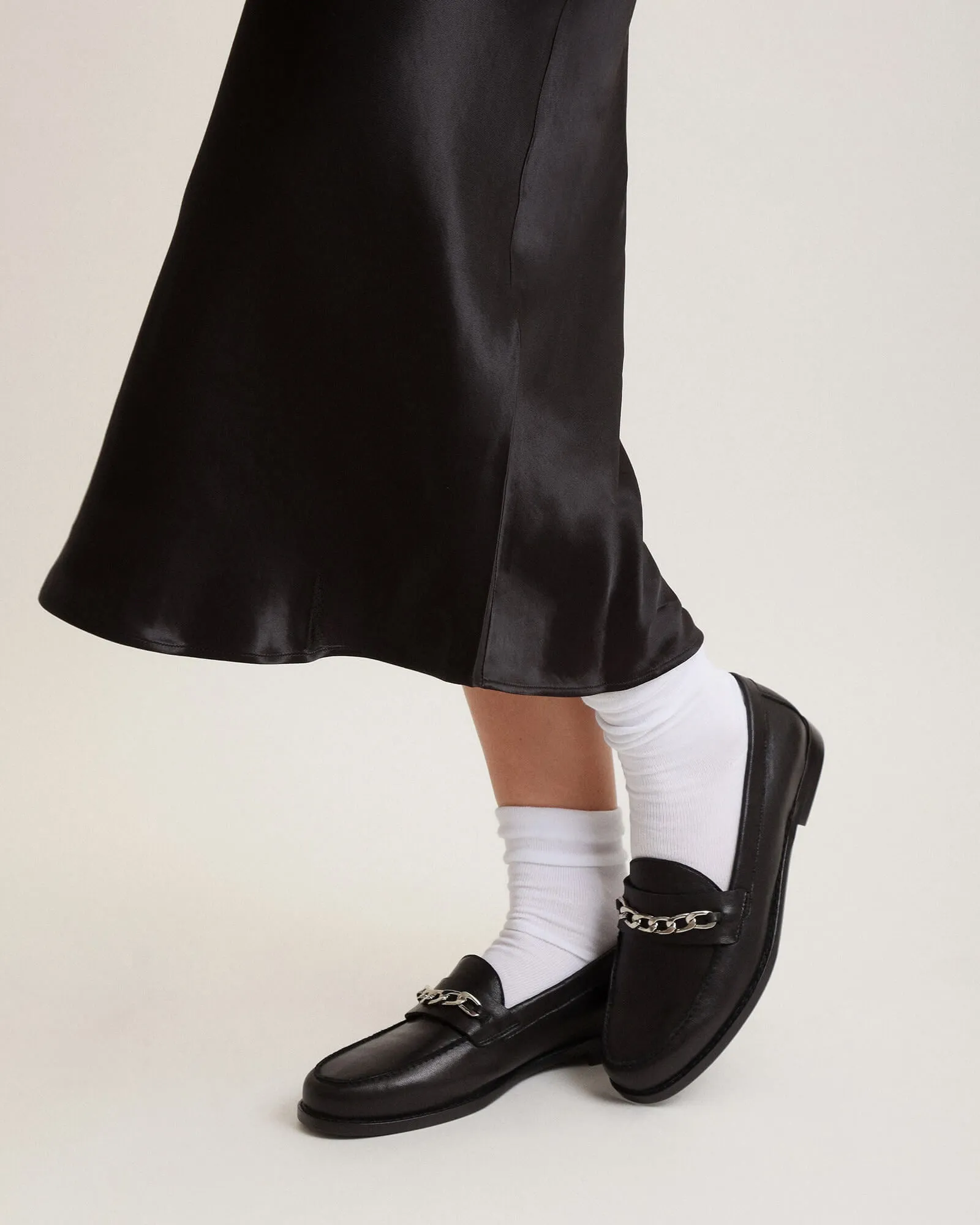 THEA LOAFERS BLACK LEATHER