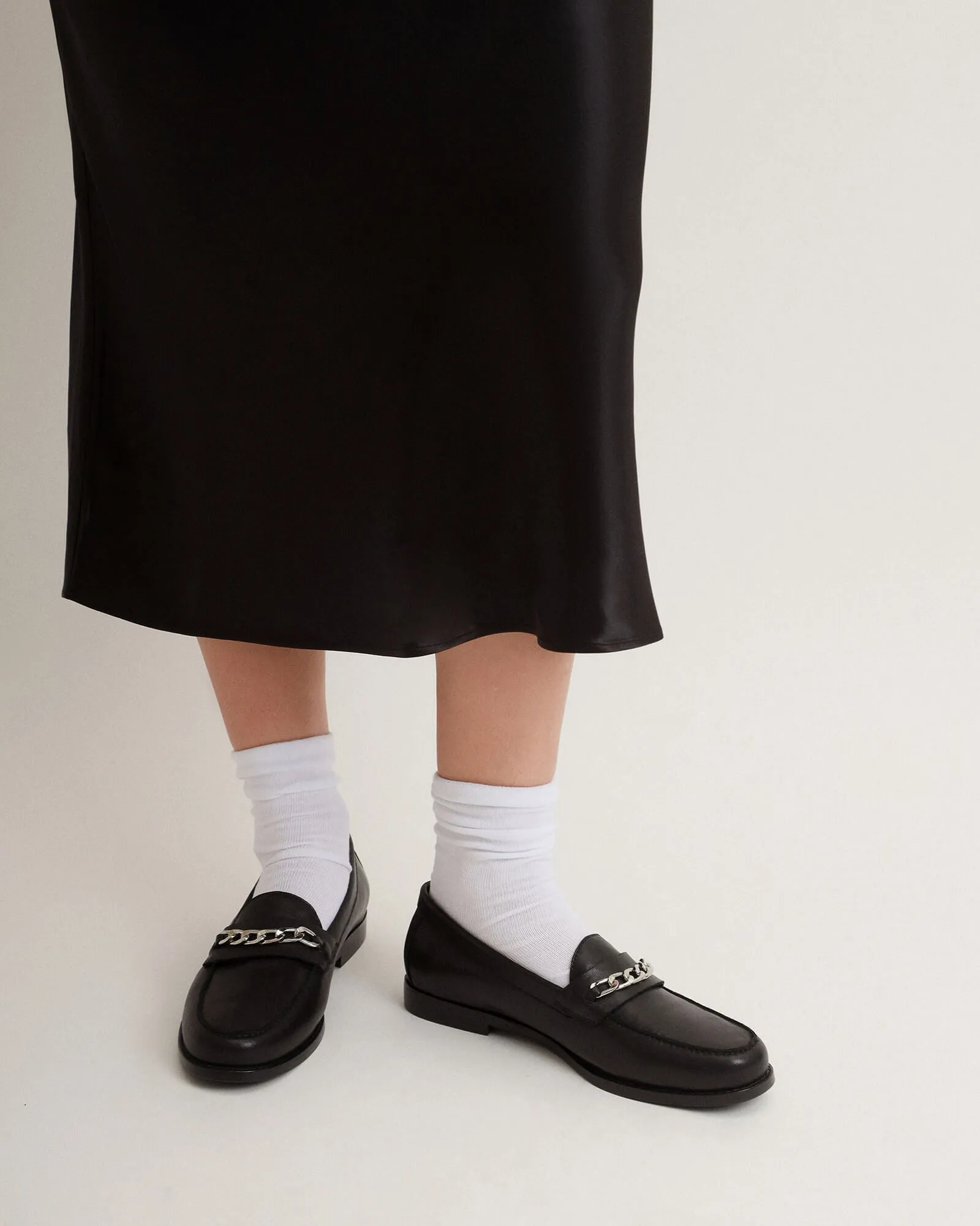 THEA LOAFERS BLACK LEATHER