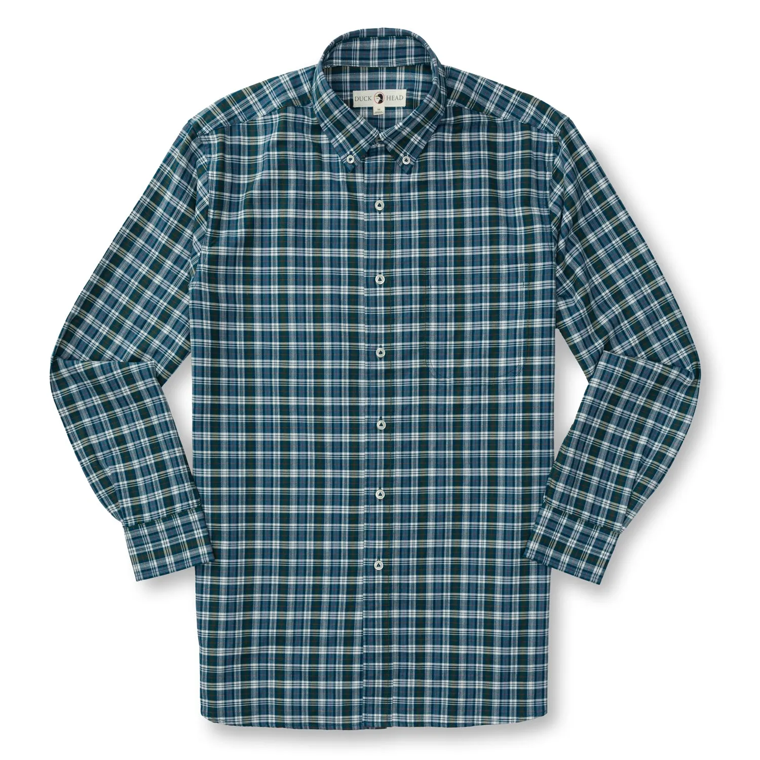 Thompson Plaid Oxford Sport Shirt- Legion Blue