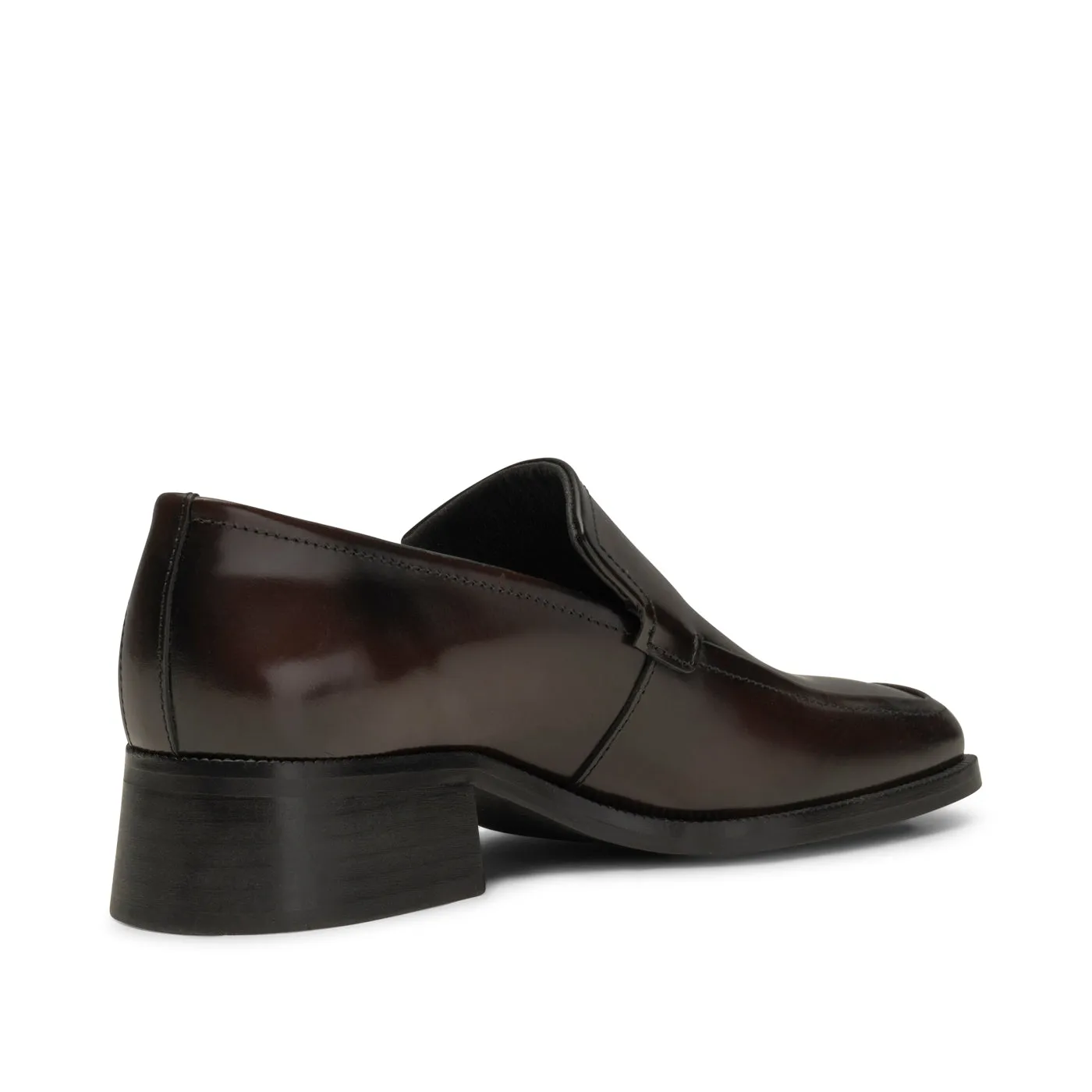 Ulla loafer leather - BROWN HIGH SHINE